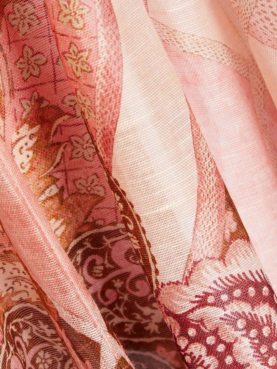 tulle-paneled floral-print linen and silk-blend midi dress