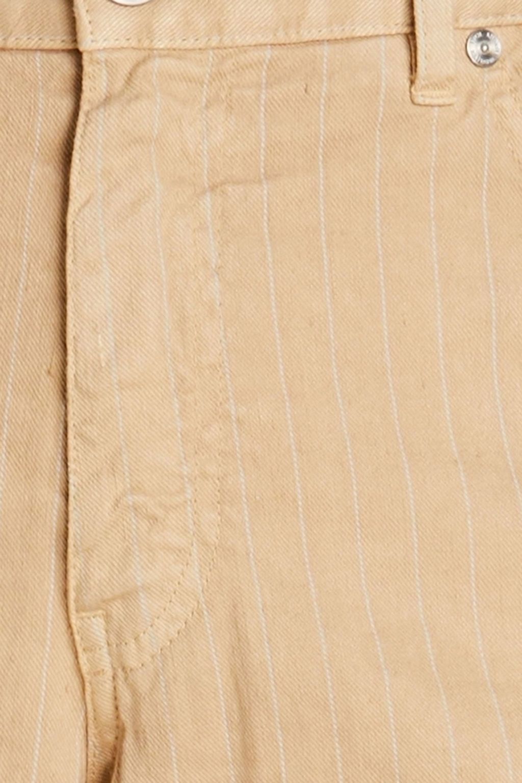 120% LINO Slim-fit pinstriped linen-blend twill pants