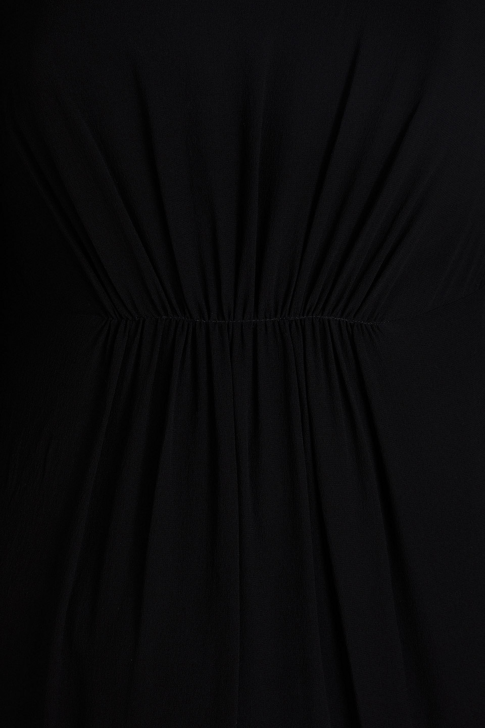 EMILIA WICKSTEAD MERE OFF-THE-SHOULDER PLEATED SILK-GEORGETTE MIDI DRESS 3074457345637162732
