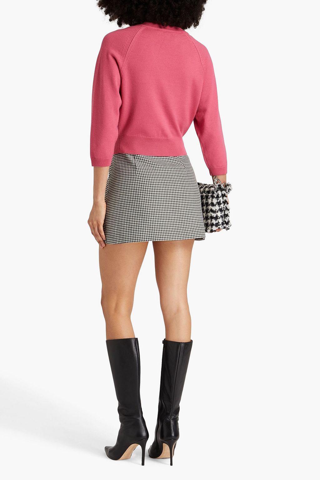 MOSCHINO Button-embellished wool cardigan