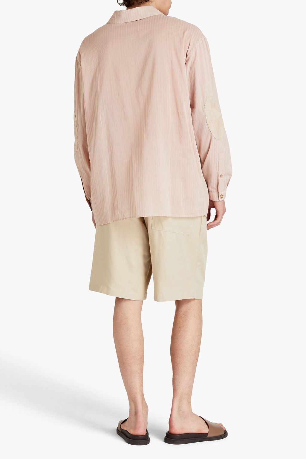 SMR DAYS Striped cotton-voile shirt