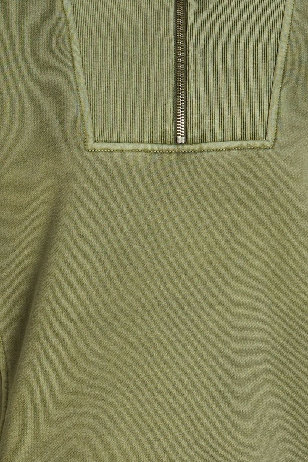 ALEX MILL Crosby cotton-fleece half-zip sweatshirt