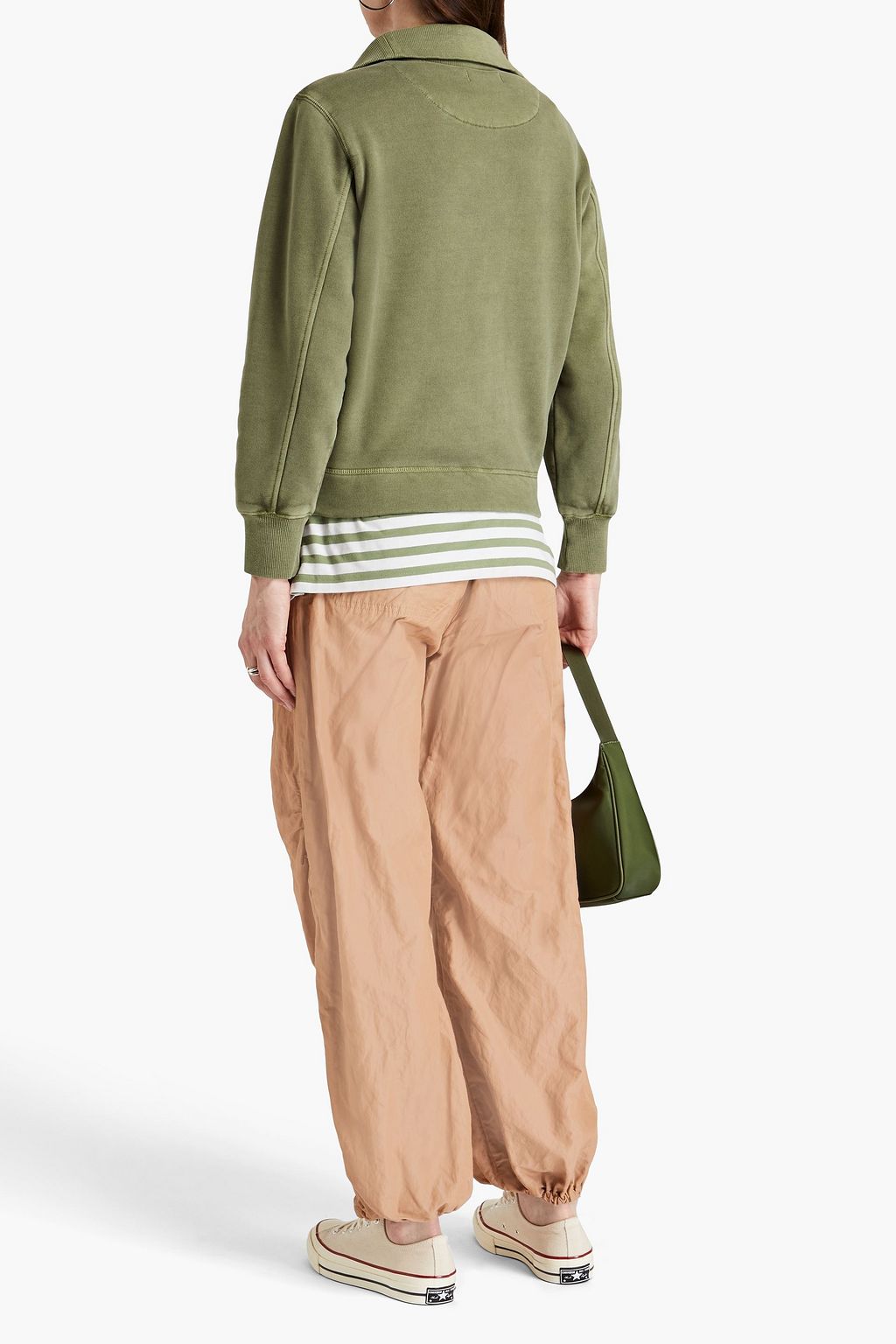 ALEX MILL Crosby cotton-fleece half-zip sweatshirt