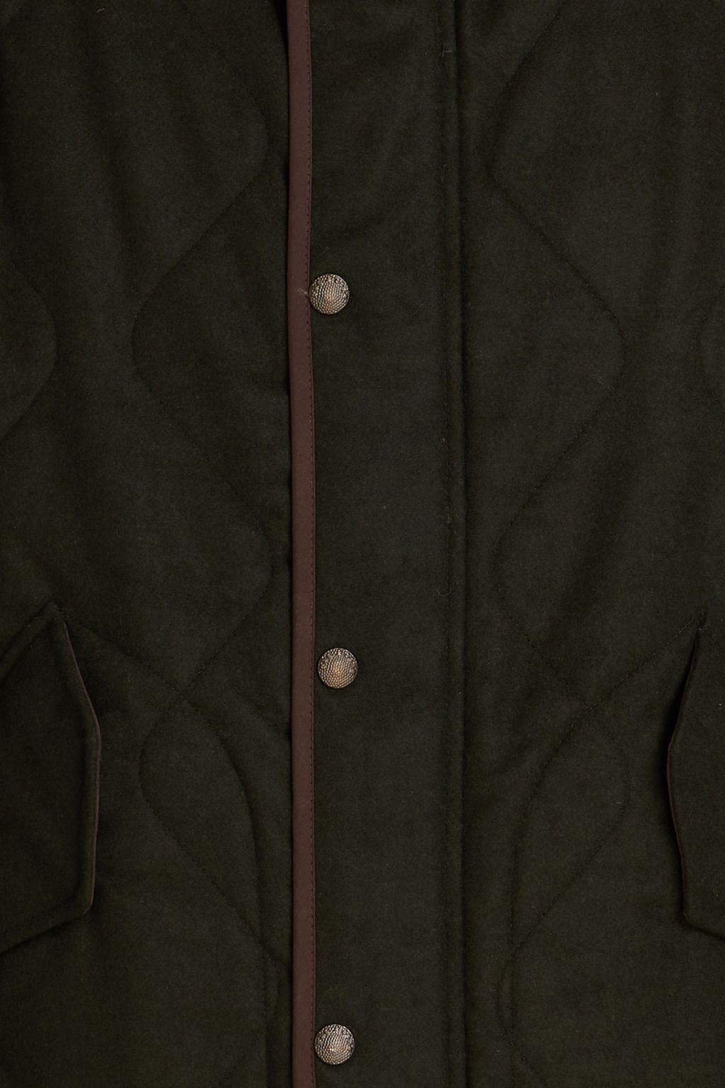 RAG & BONE Heywood faux shearlingtrimmed quilted felt jacket THE