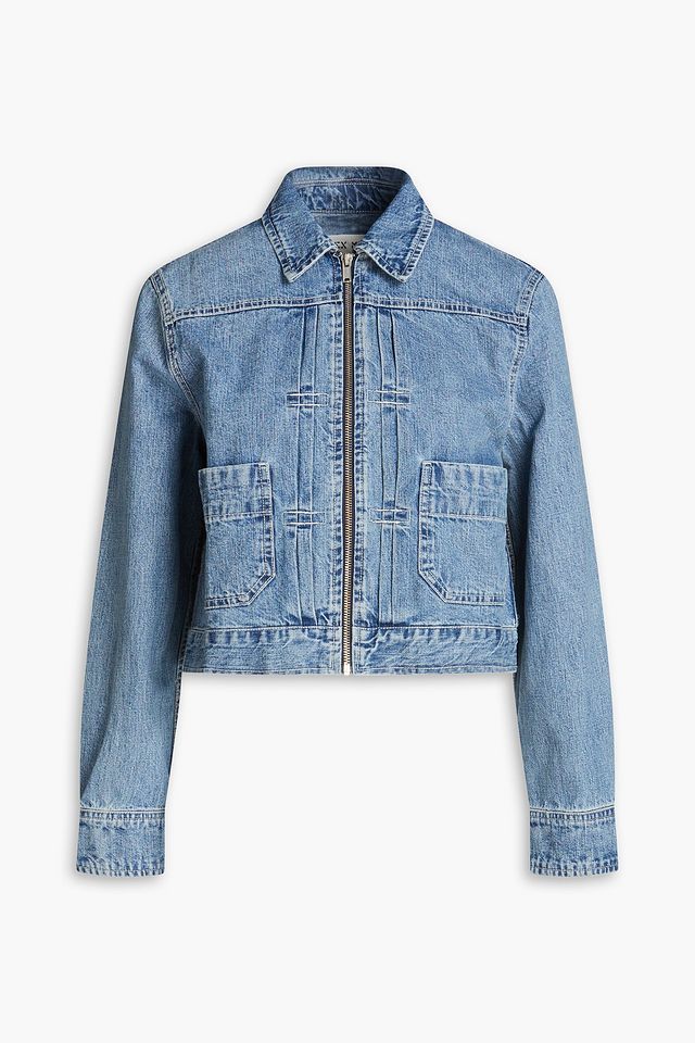 Cropped denim jacket