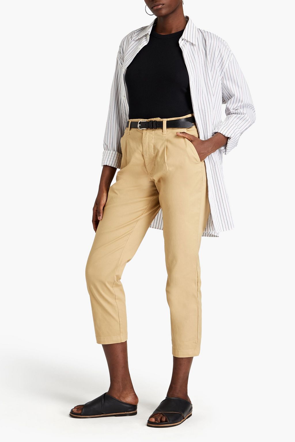 ALEX MILL Boy cropped cotton-blend twill tapered pants