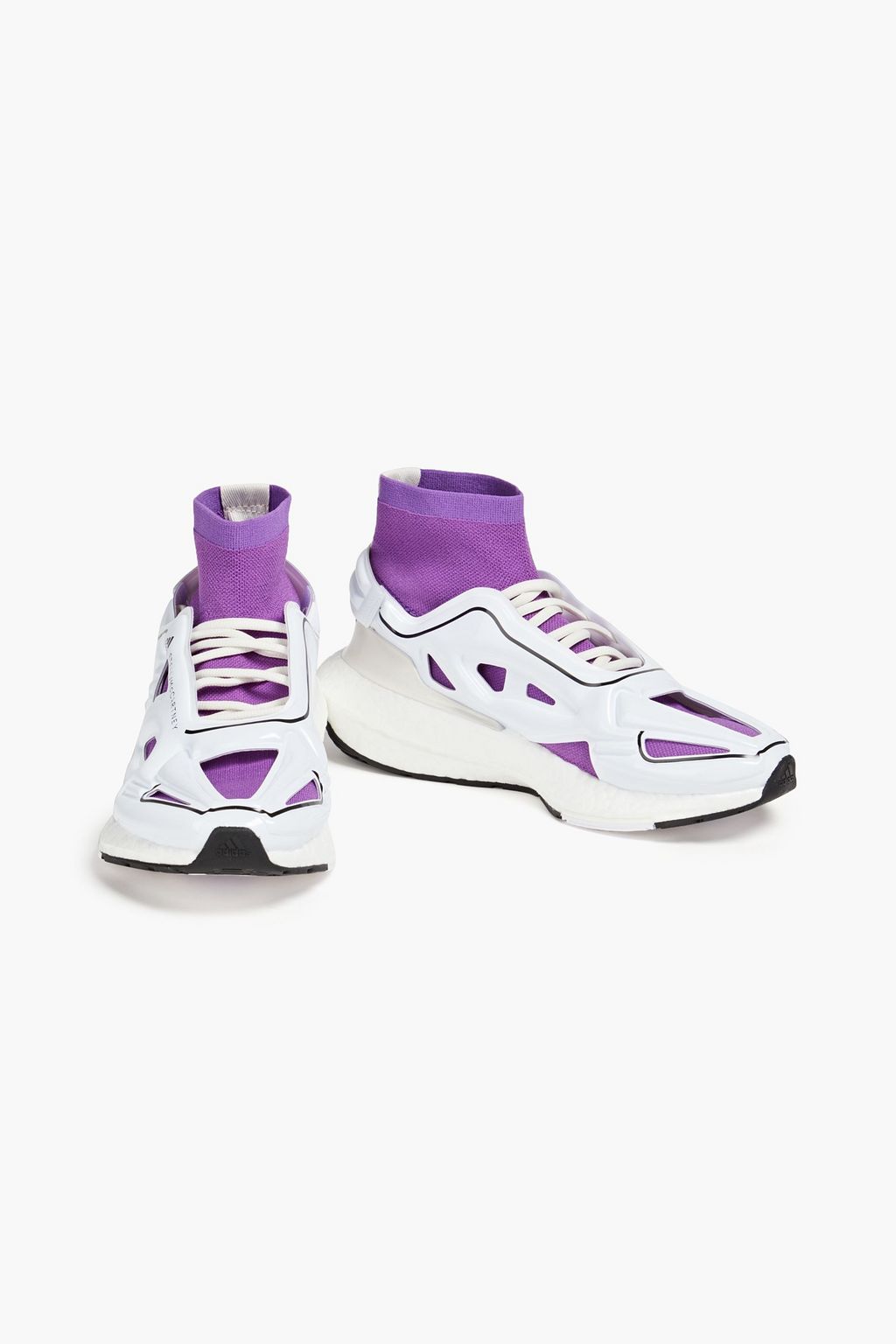 ADIDAS BY STELLA MCCARTNEY 울트라부스트 22 엘리베이트 고무 & 스트레치 니트 스니커즈