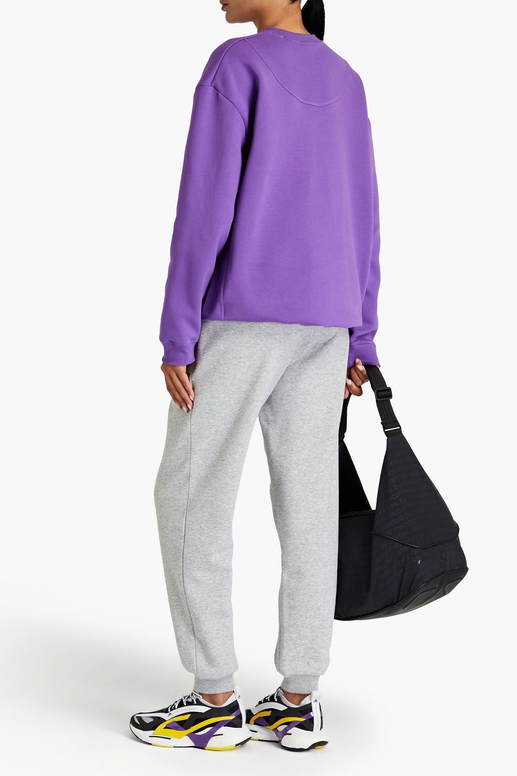 ADIDAS BY STELLA MCCARTNEY Printed cotton-blend jersey sweatshirt