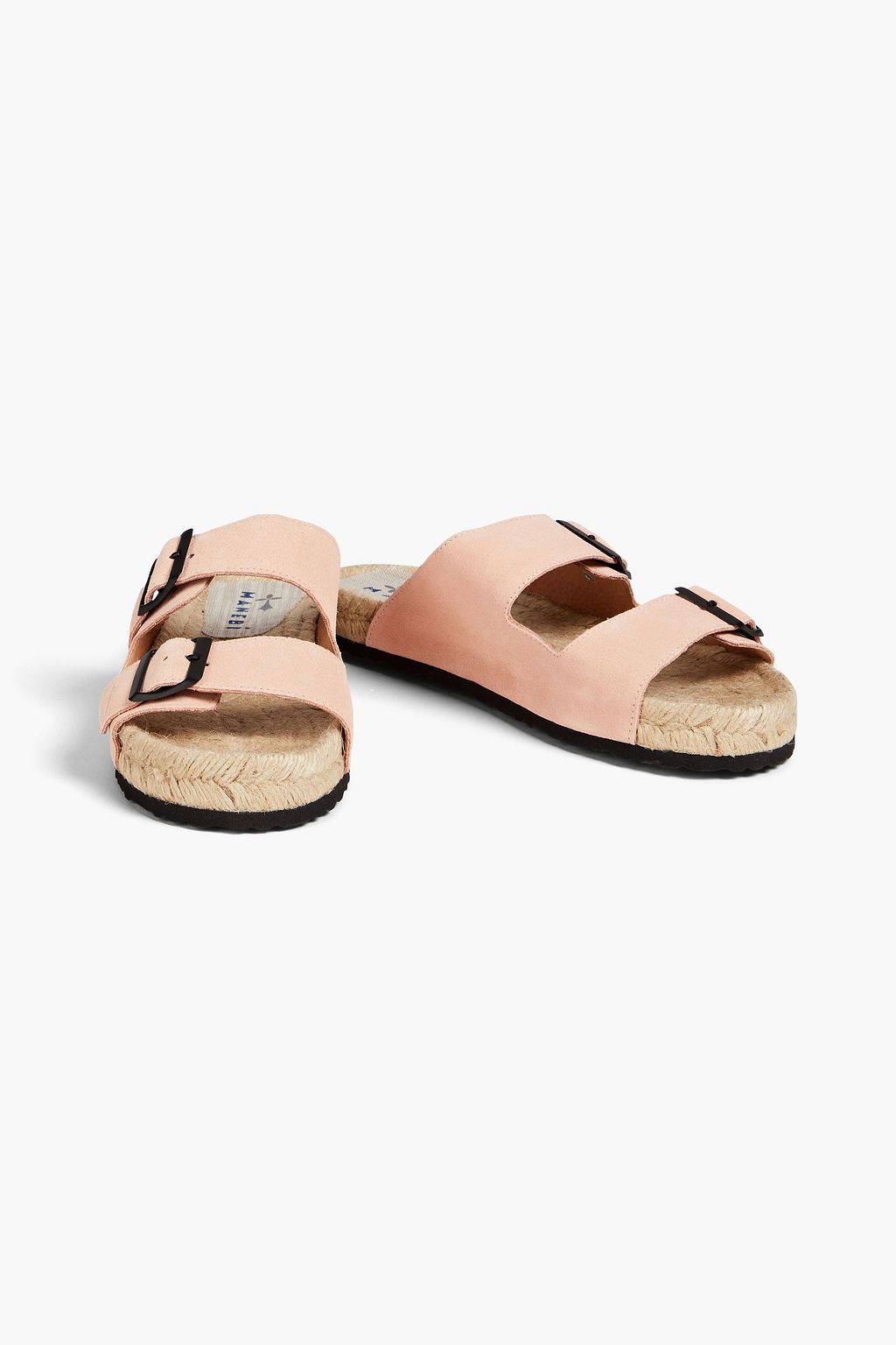 MANEBÍ Nordic buckled suede espadrilles