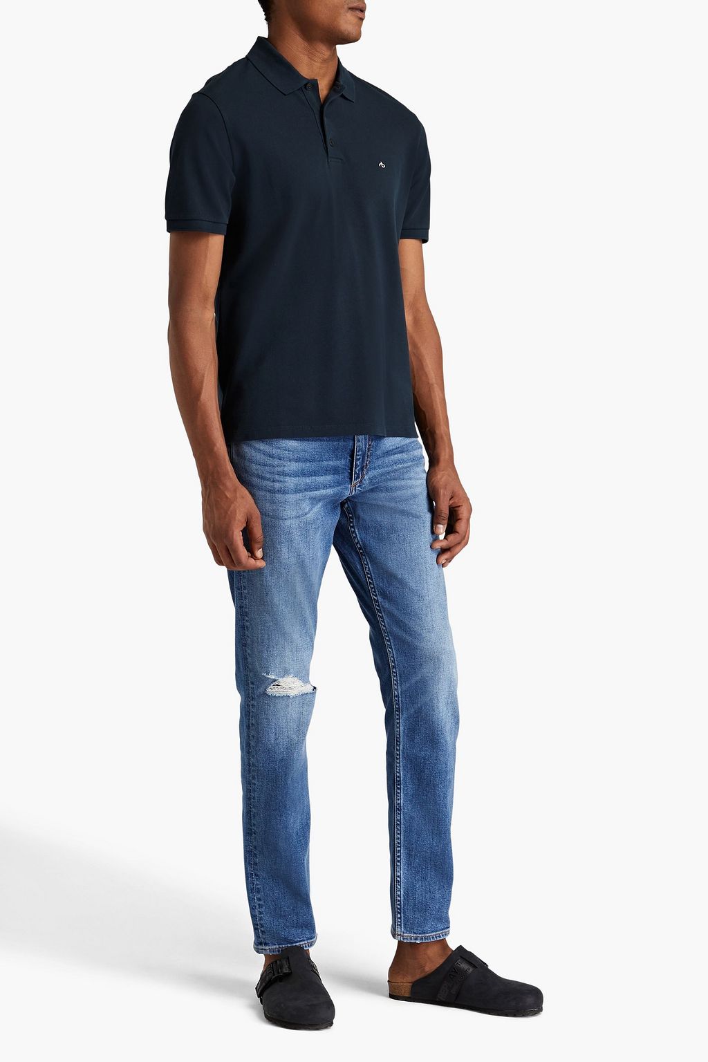 RAG & BONE Fit 2 Authentic slim-fit distressed denim jeans