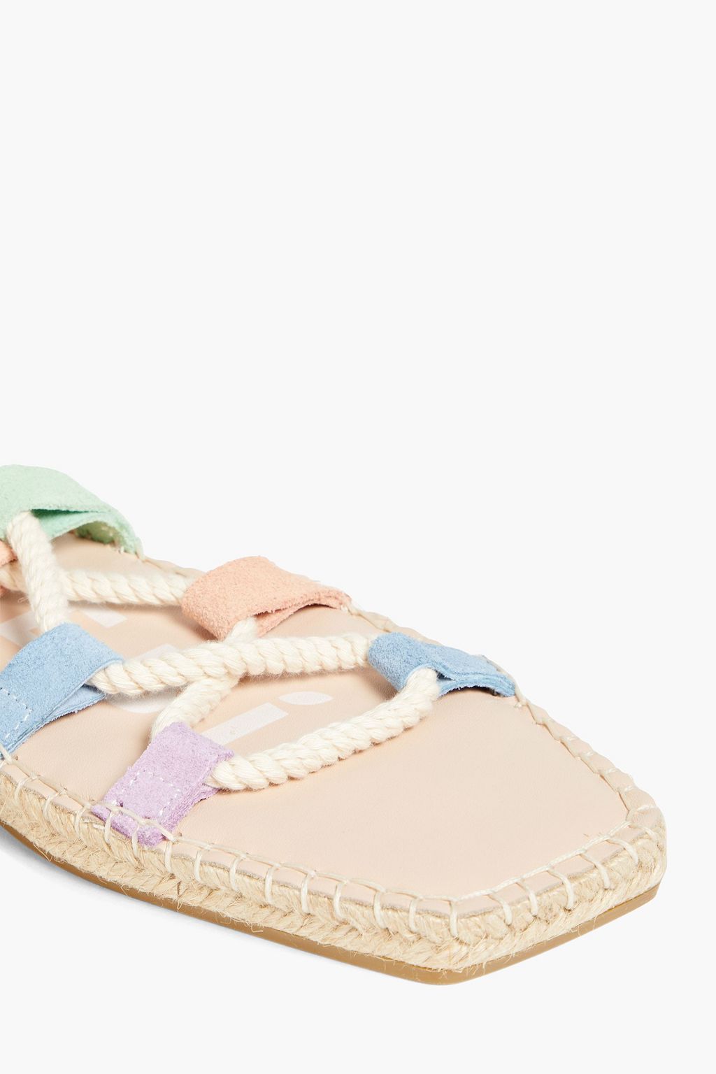 MANEBÍ Faux suede espadrille sandals
