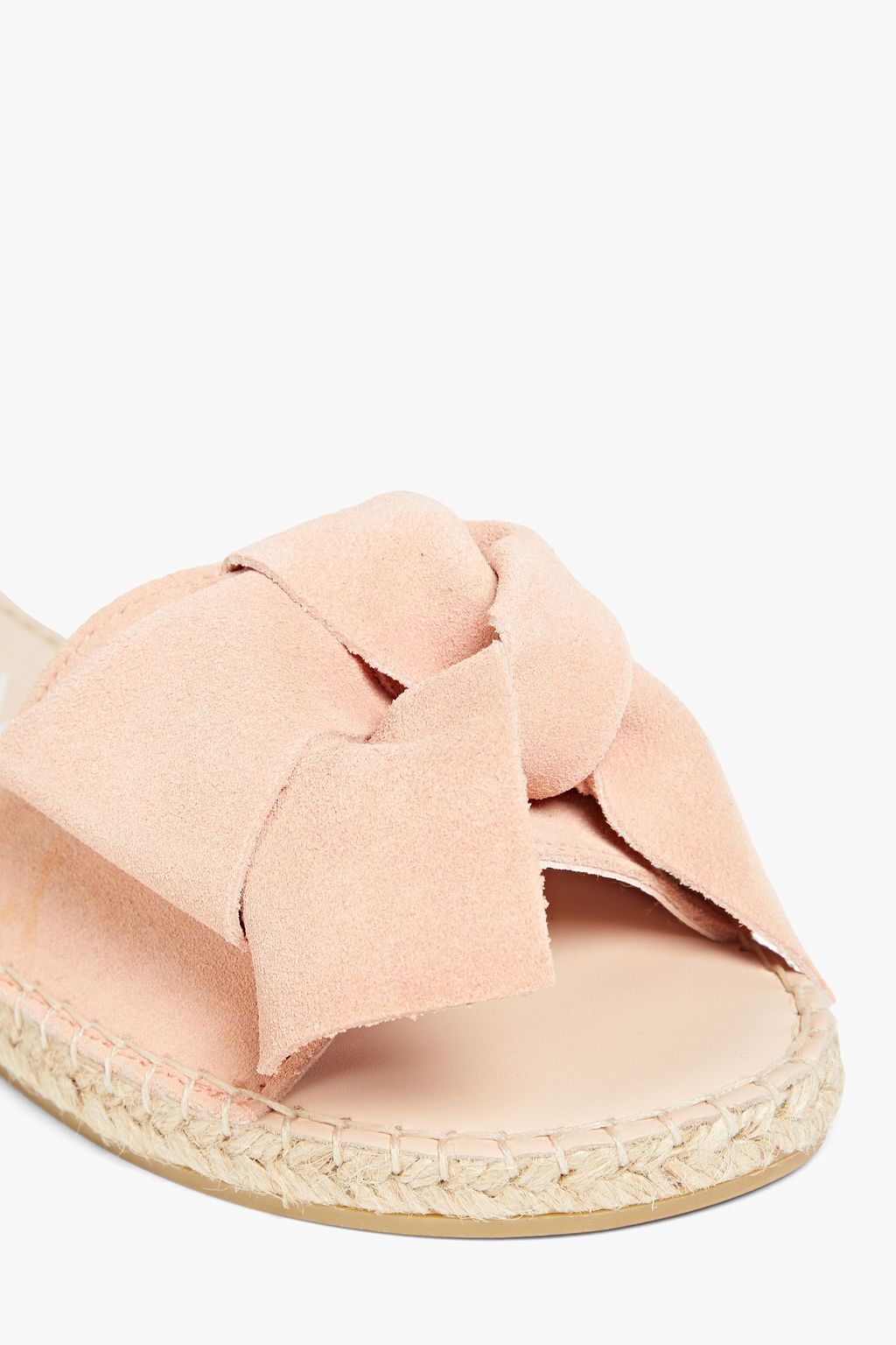 MANEBÍ Bow-embellished suede slides