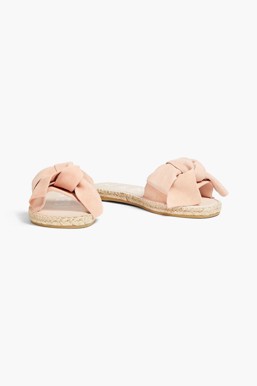MANEBÍ Bow-embellished suede slides