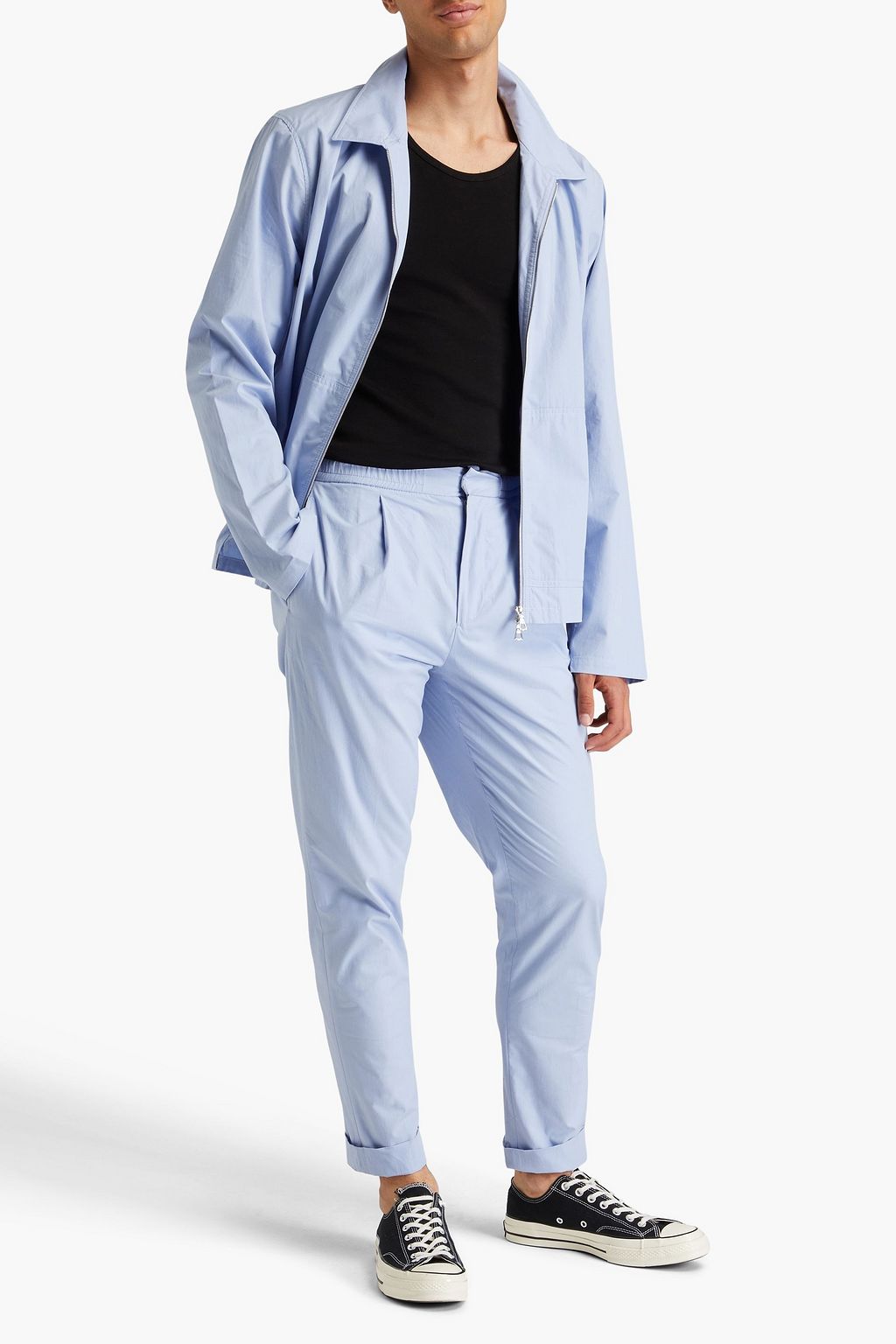 OFFICINE GÉNÉRALE Drew tapered cotton-poplin pants