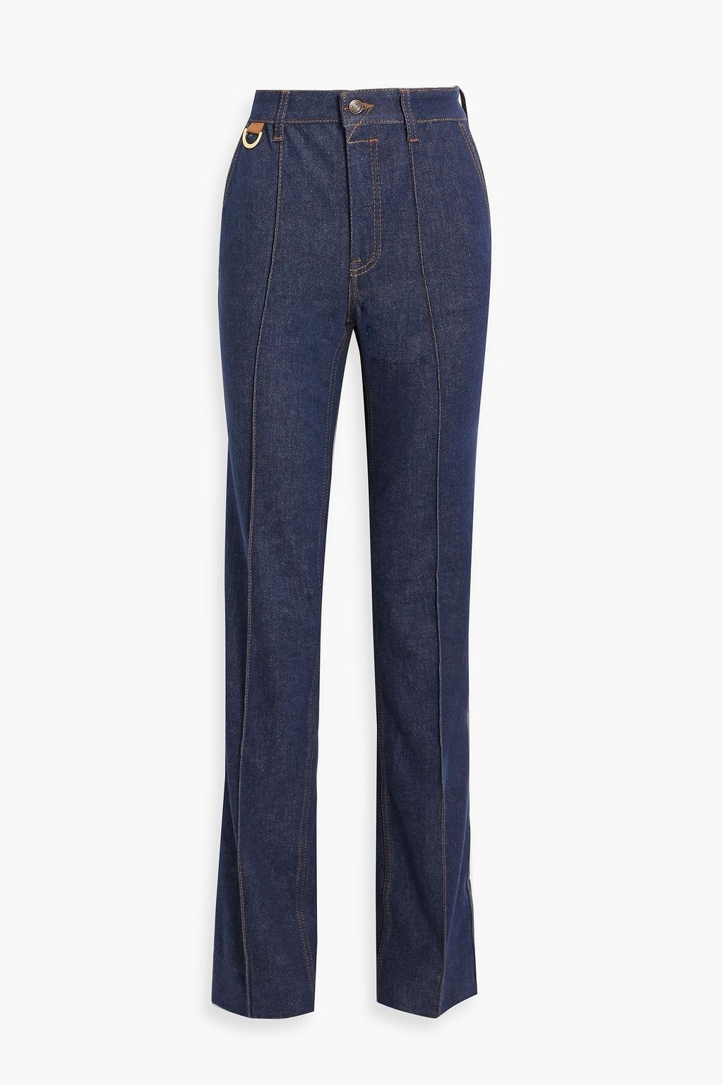 zip-embellished straight-leg jeans | Purple Brand 