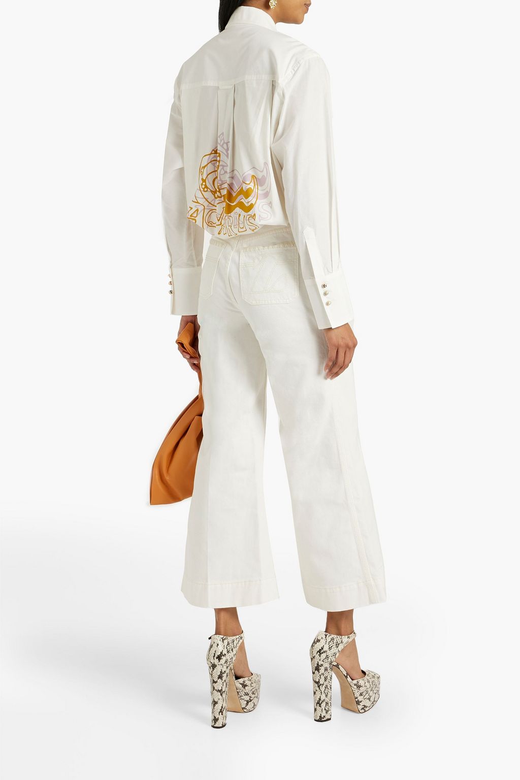 ZIMMERMANN High-rise kick-flare jeans