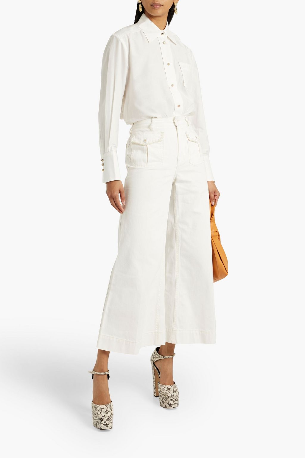 ZIMMERMANN High-rise kick-flare jeans