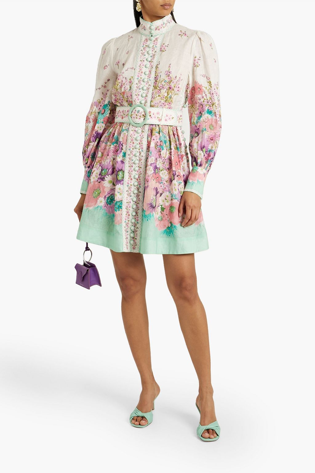 zimmermann tie shoulder maxi dress
