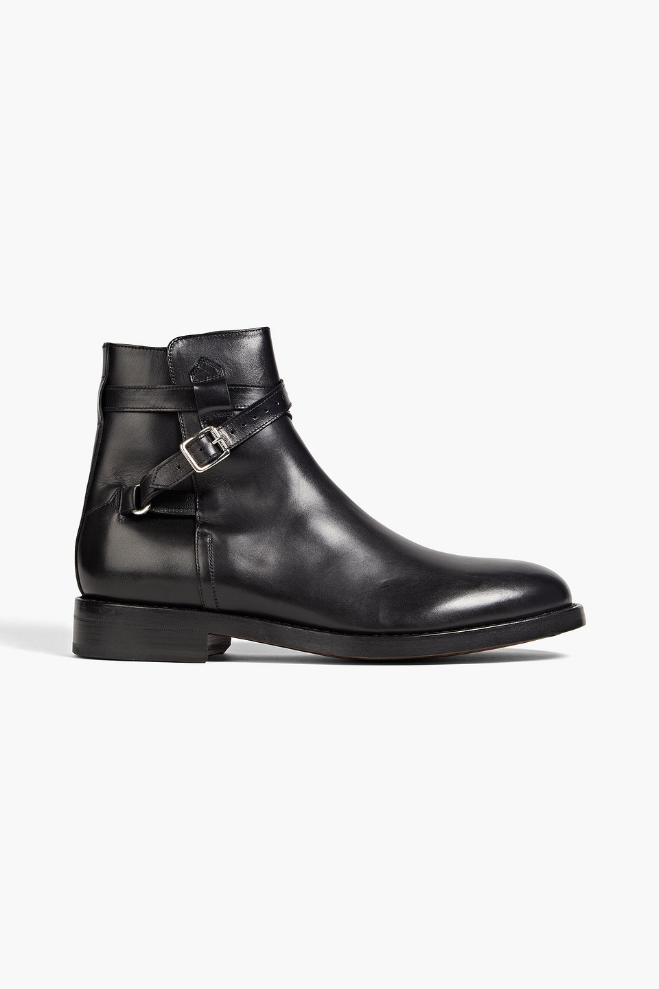 Officine Generale Juan Leather Boots In Black