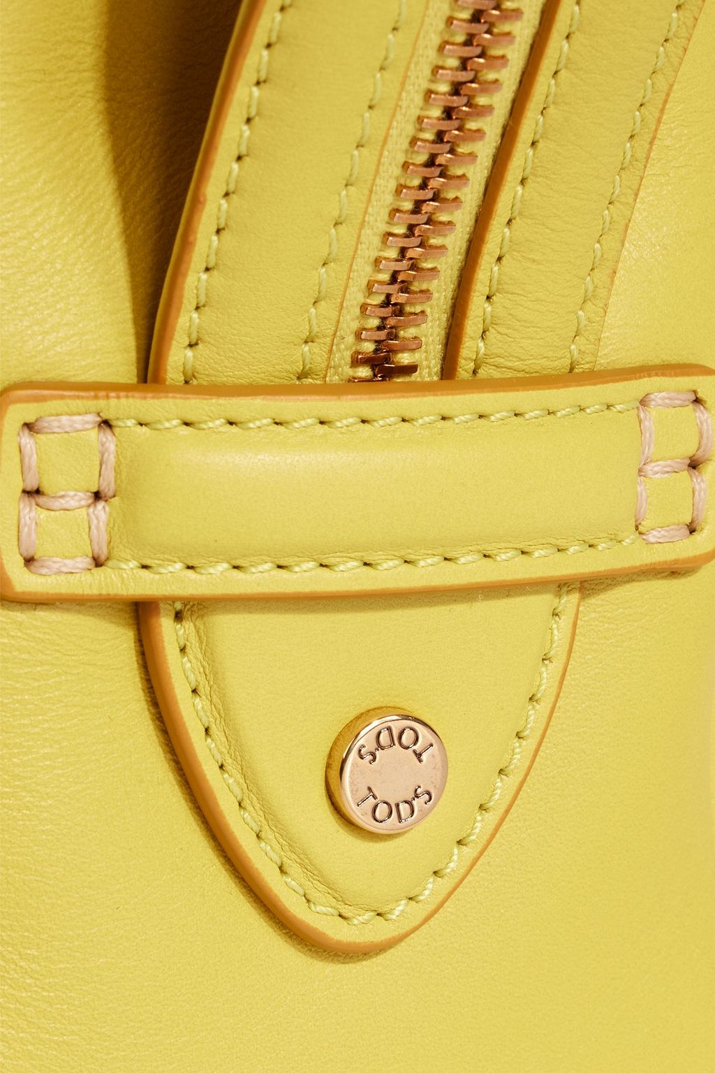 TOD'S Bauletto Zip Micro leather tote