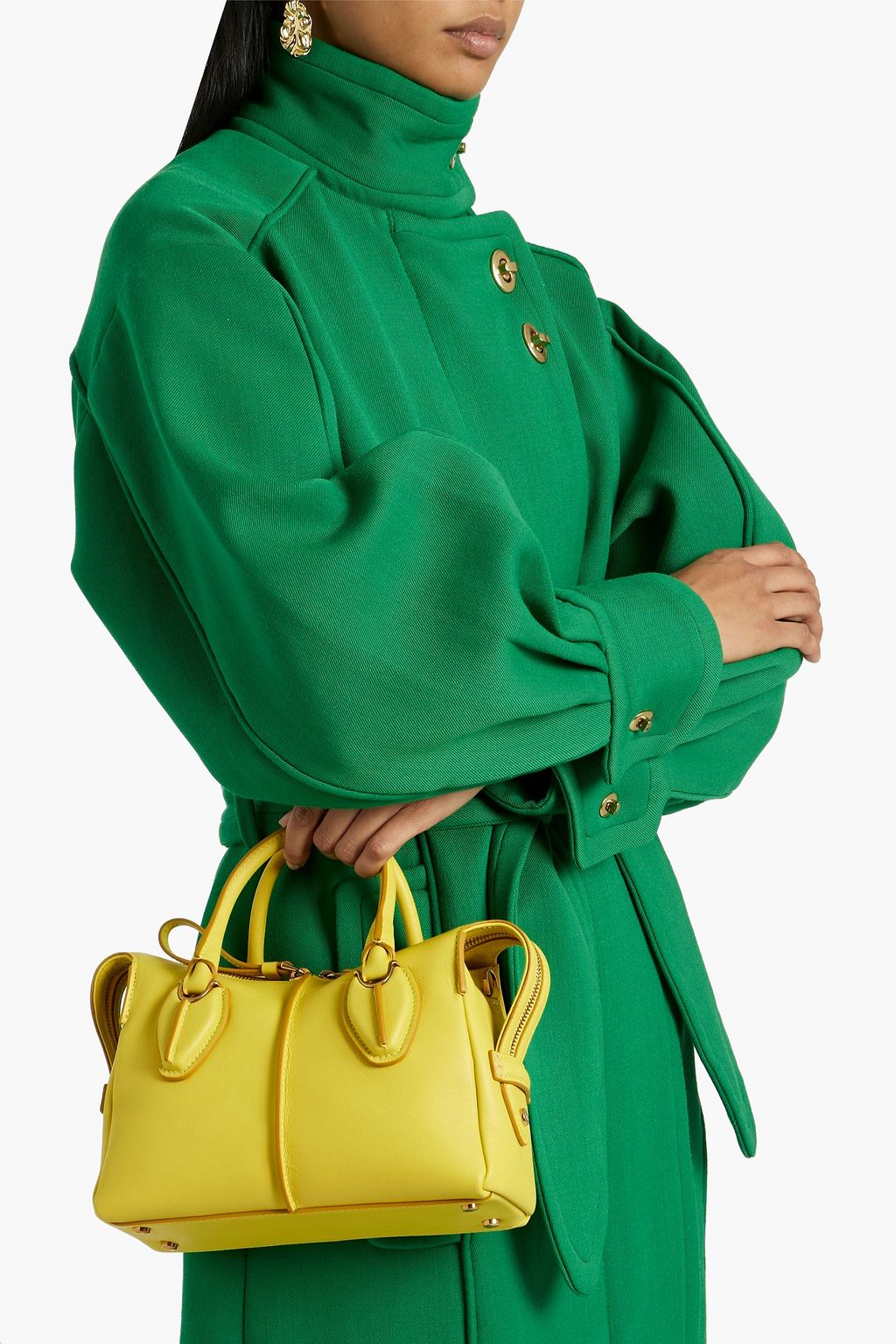 TOD'S Bauletto Zip Micro leather tote