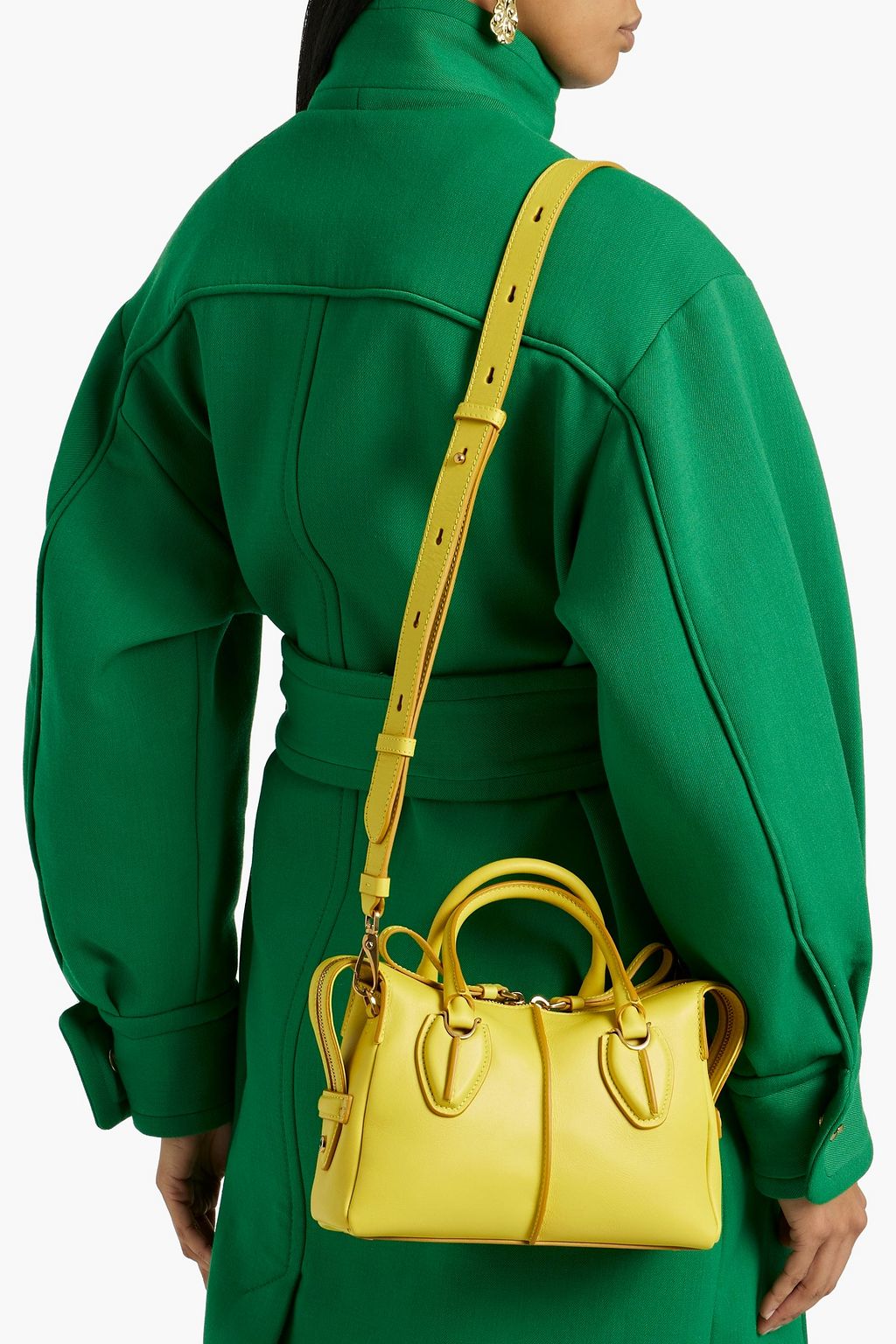 TOD'S Bauletto Zip Micro leather tote