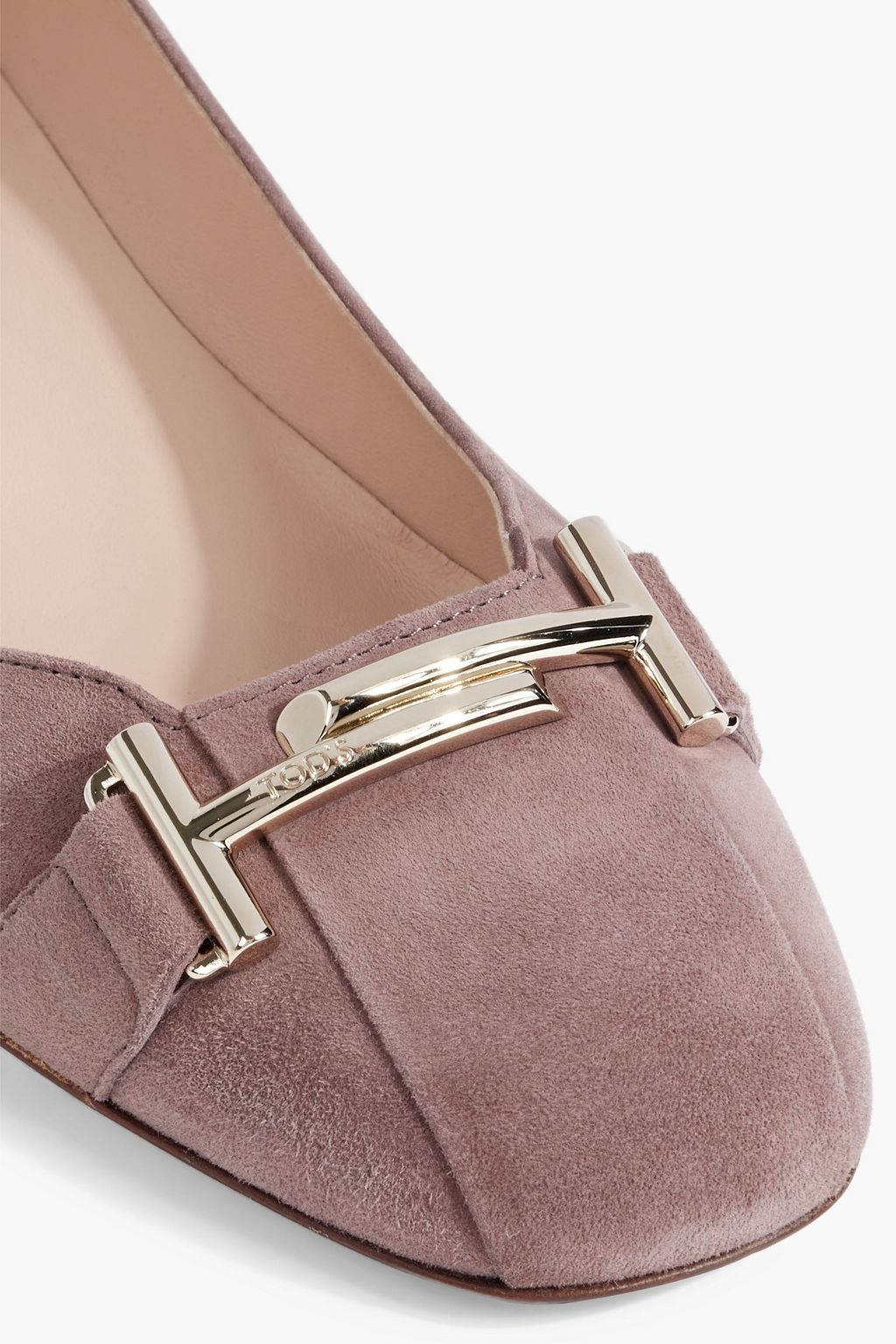 TOD'S Double T suede ballet flats
