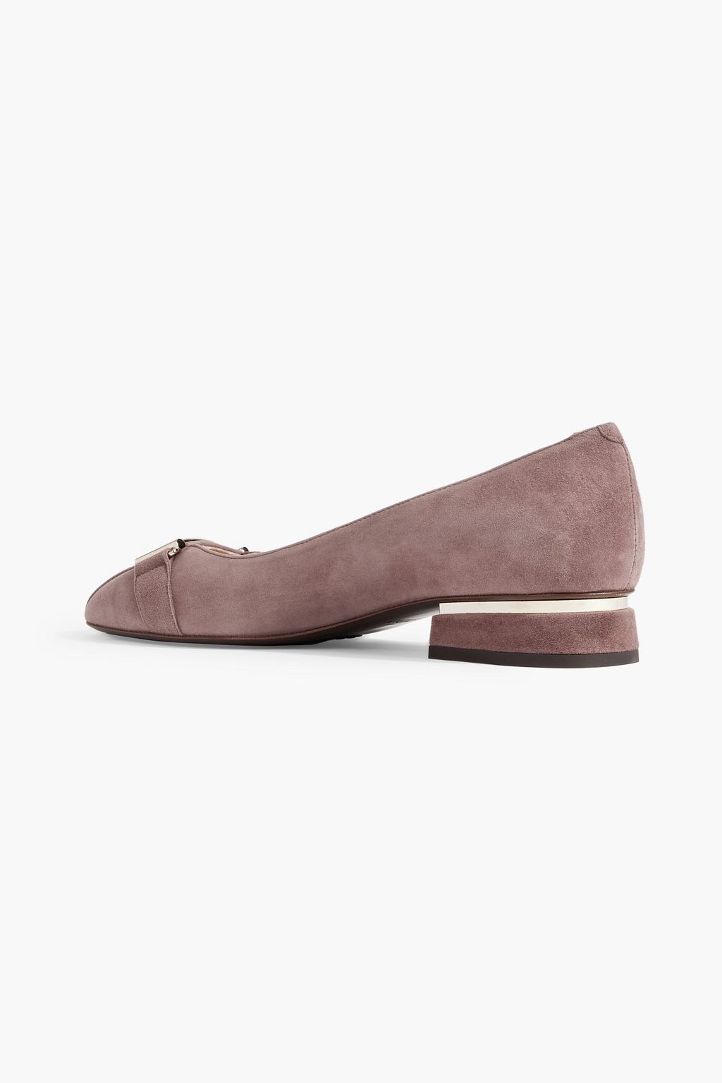 TOD'S Double T suede ballet flats