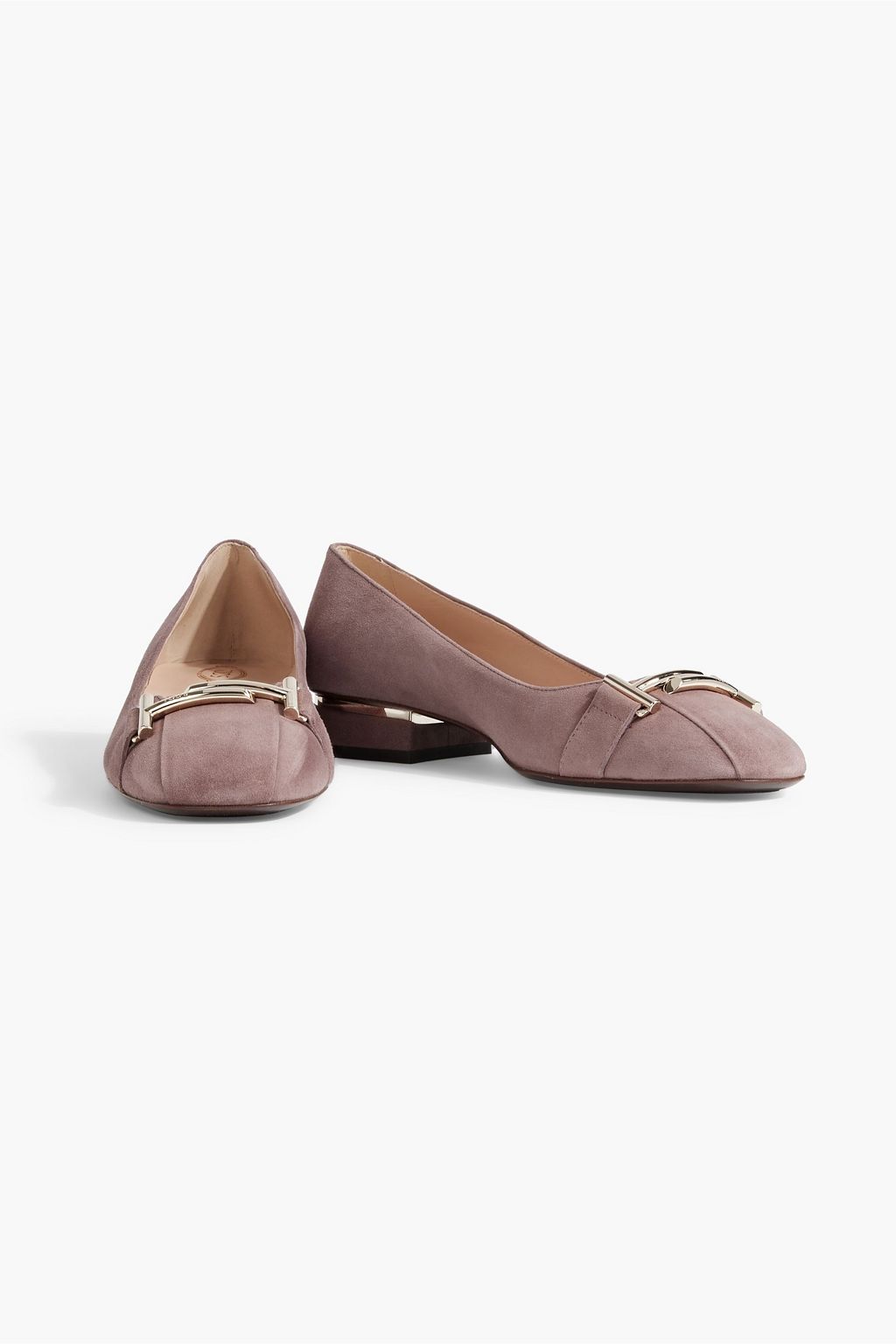 TOD'S Double T suede ballet flats