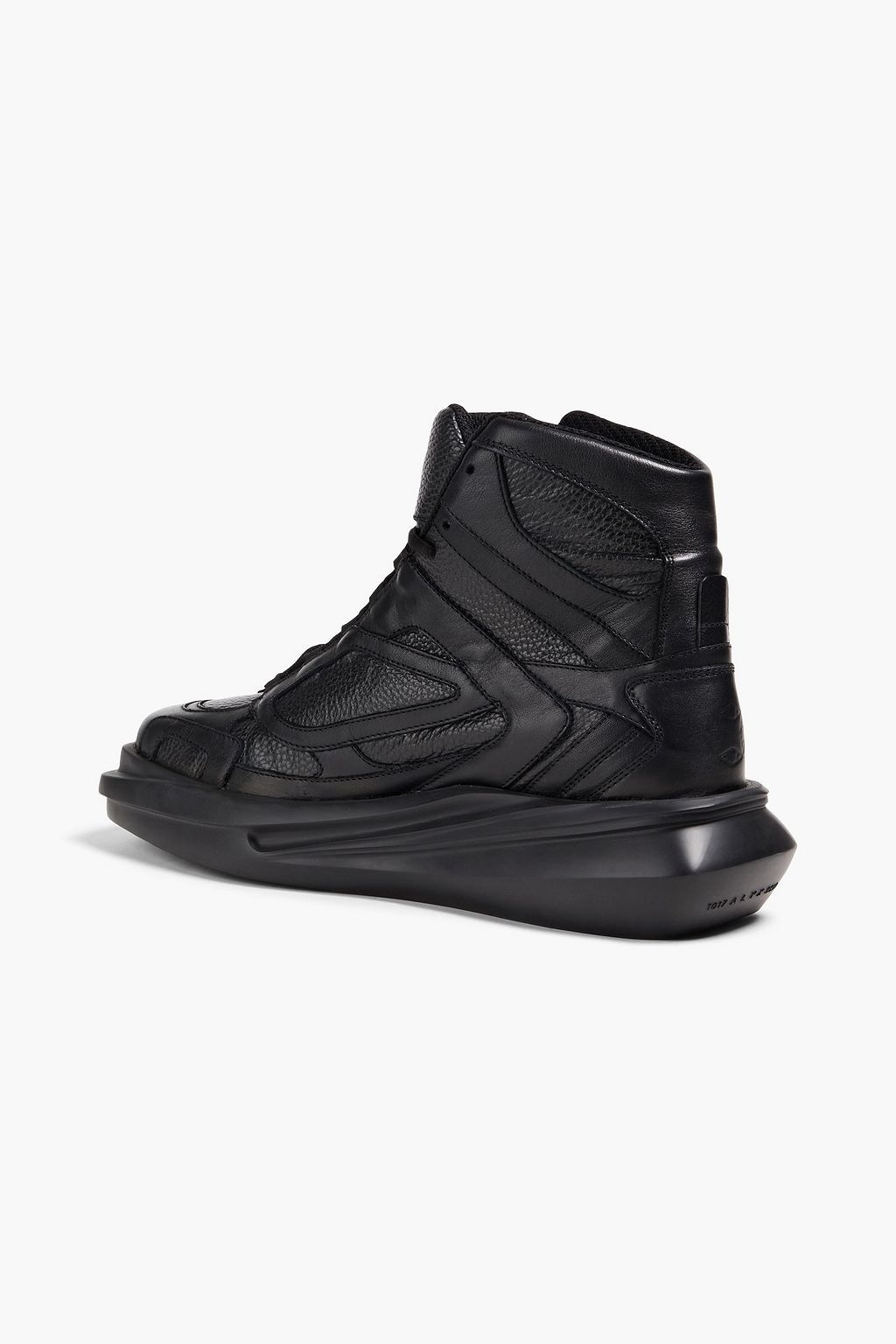 1017 ALYX 9SM Mono Hiking pebbled-leather high-top sneakers