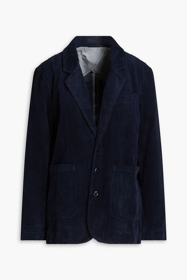 Boyish cotton-corduroy blazer