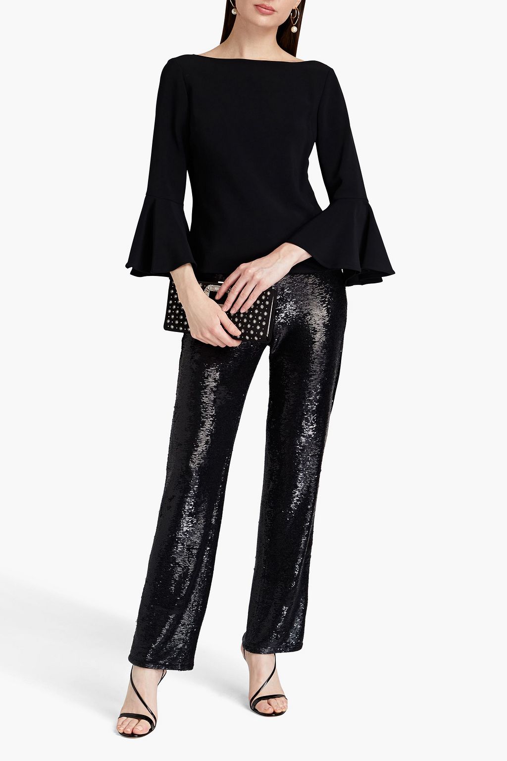 CAROLINA HERRERA 플루티드 크레이프 탑