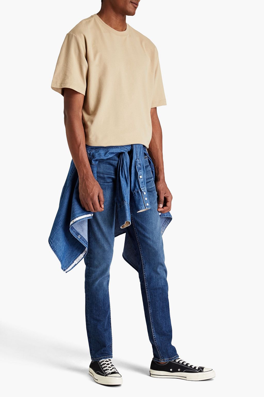 RAG & BONE Fit 1 skinny-fit faded denim jeans