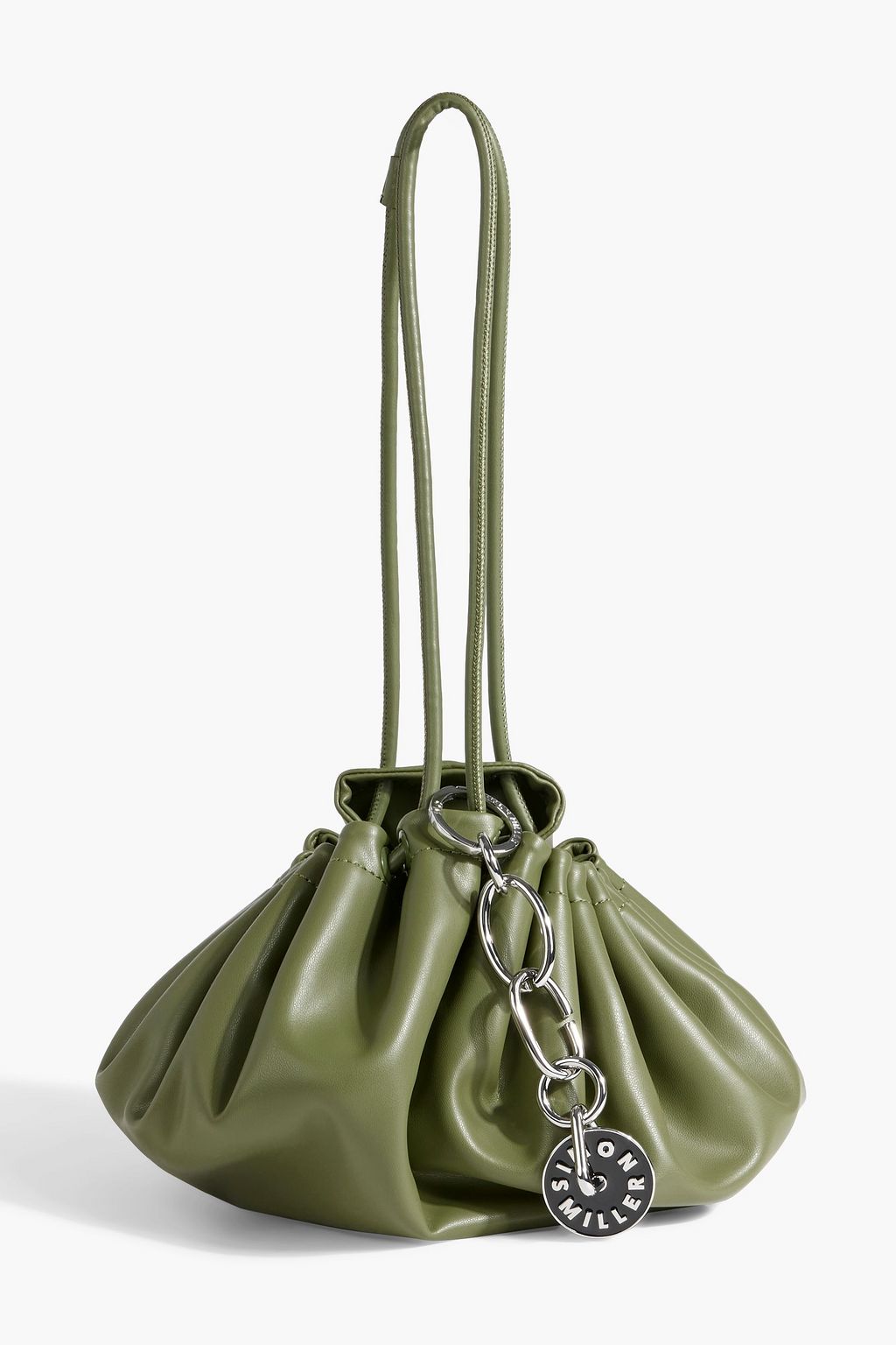 Faux Leather Bucket Bag