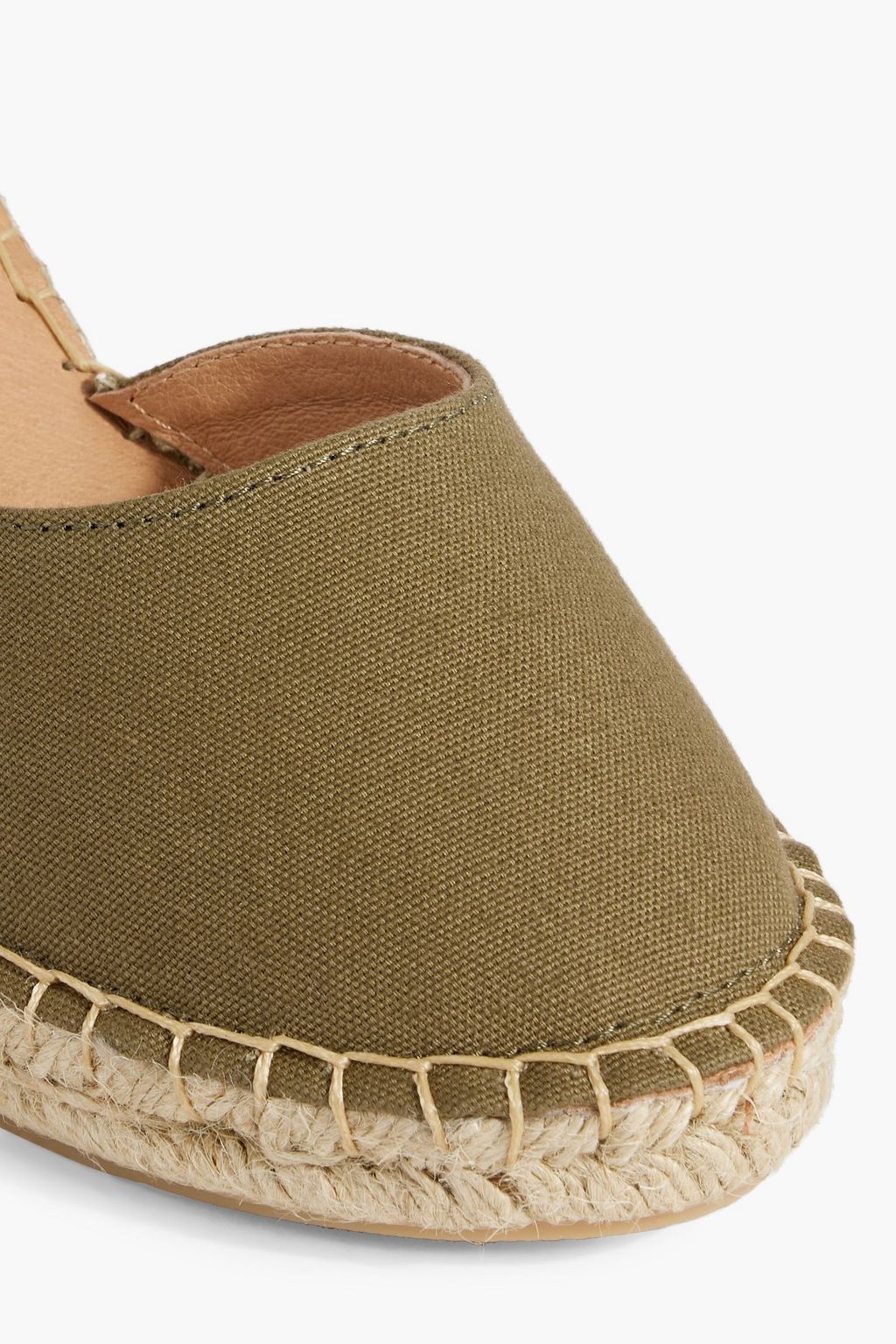 LAST STUDIO Leona canvas wedge espadrilles