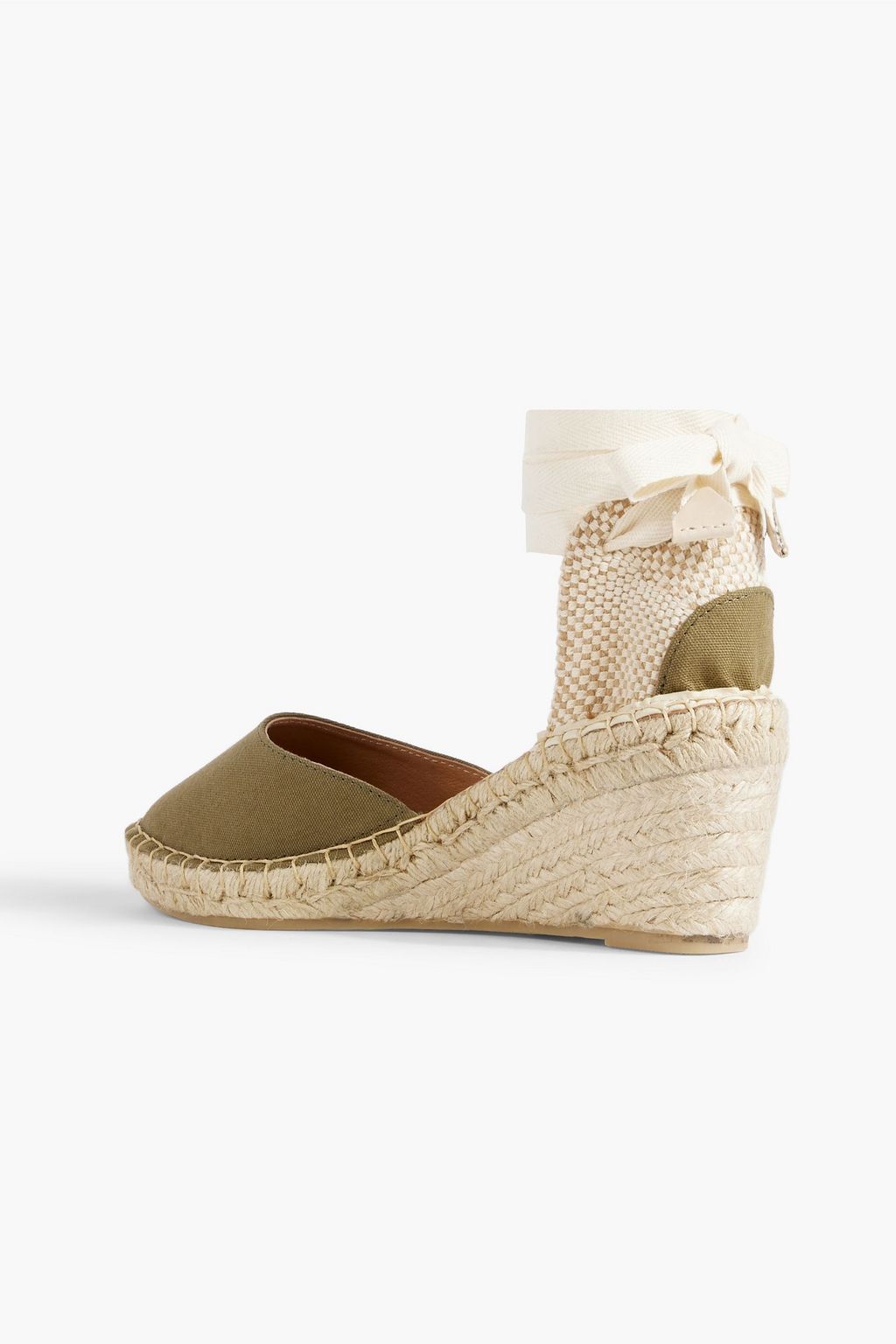 LAST STUDIO Leona canvas wedge espadrilles
