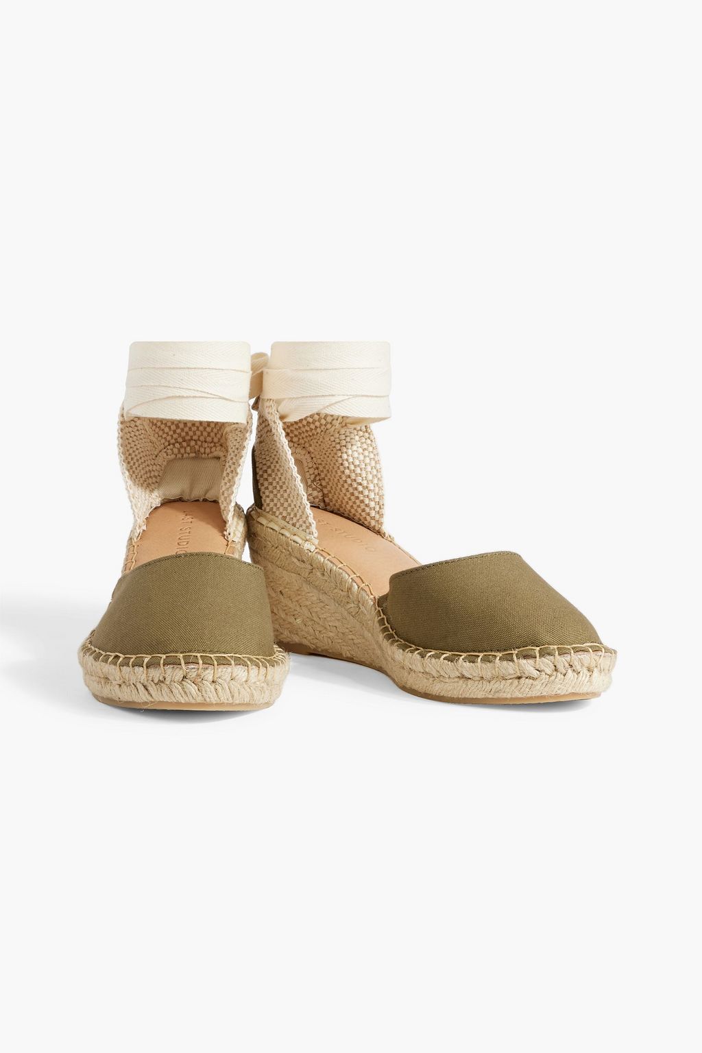 LAST STUDIO Leona canvas wedge espadrilles