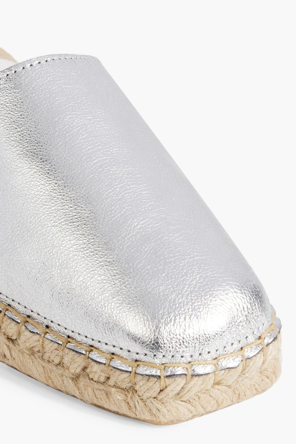 LAST STUDIO Liana metallic leather espadrilles
