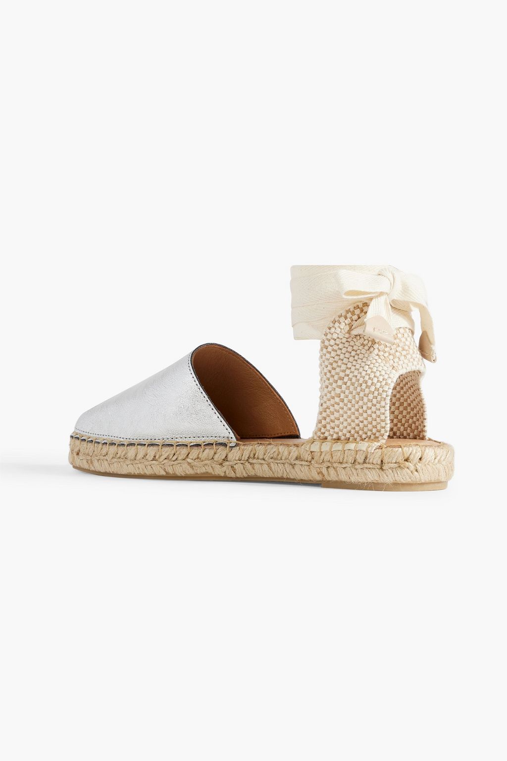 LAST STUDIO Liana metallic leather espadrilles