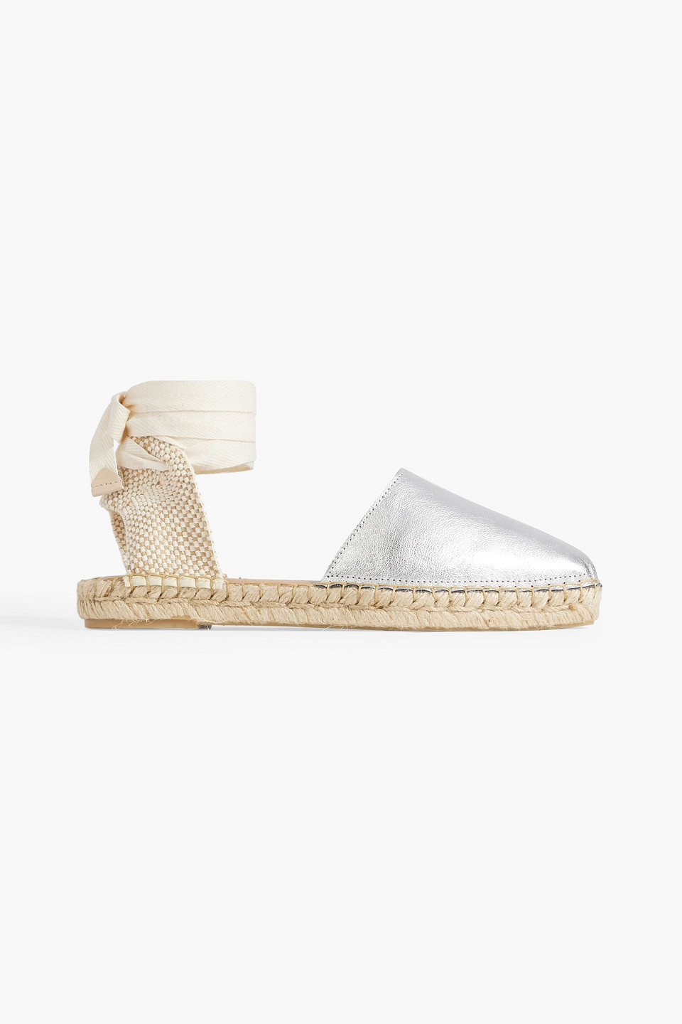 Liana metallic leather espadrilles