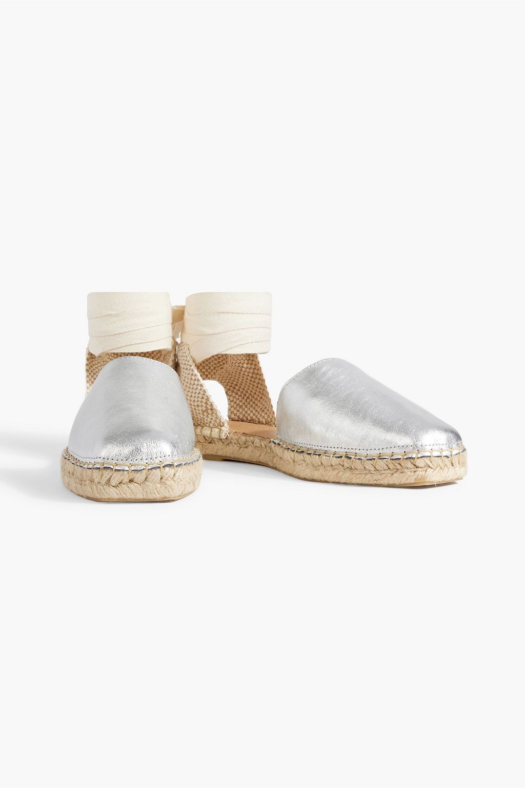LAST STUDIO Liana metallic leather espadrilles