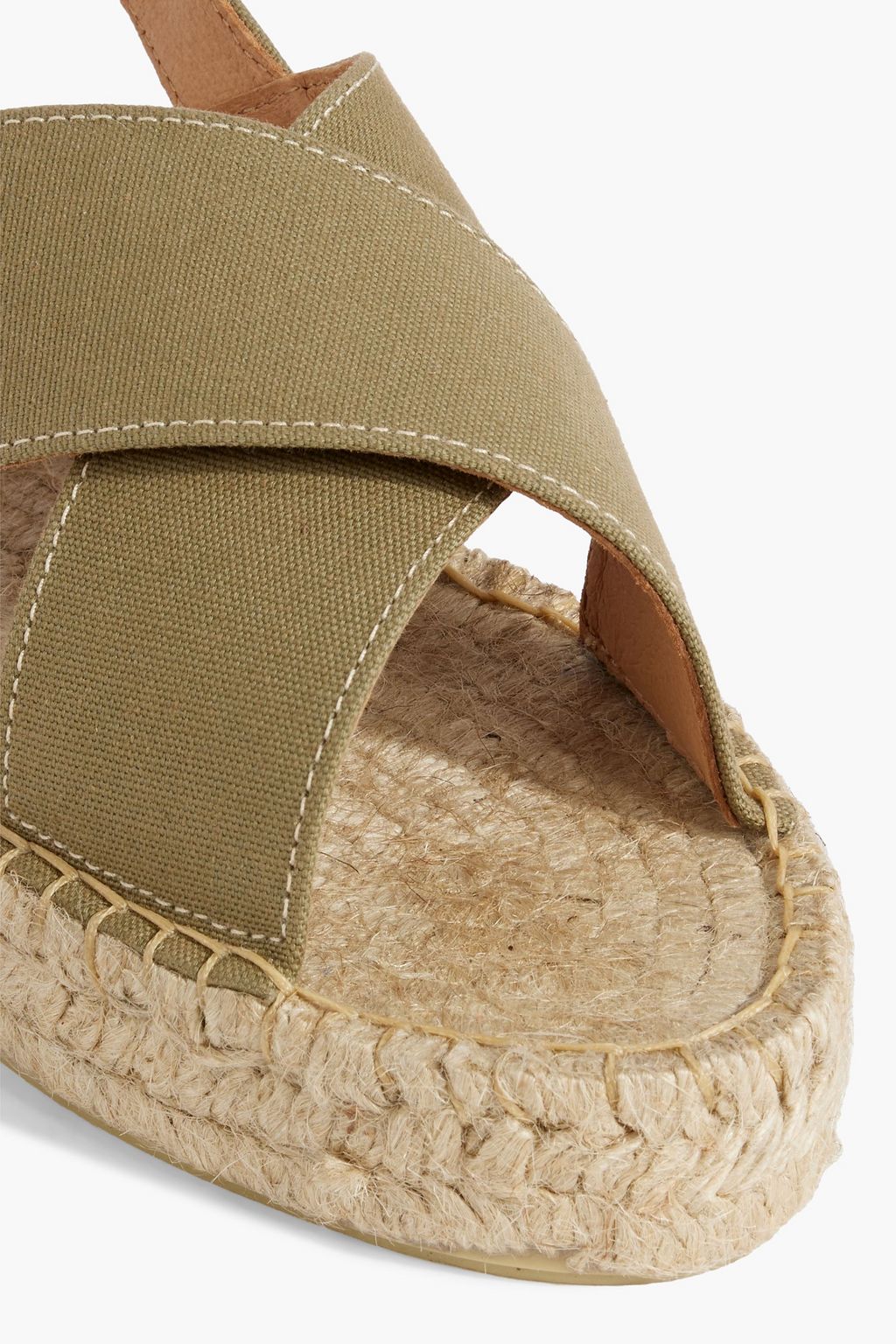 LAST STUDIO Sada canvas espadrille slingback sandals
