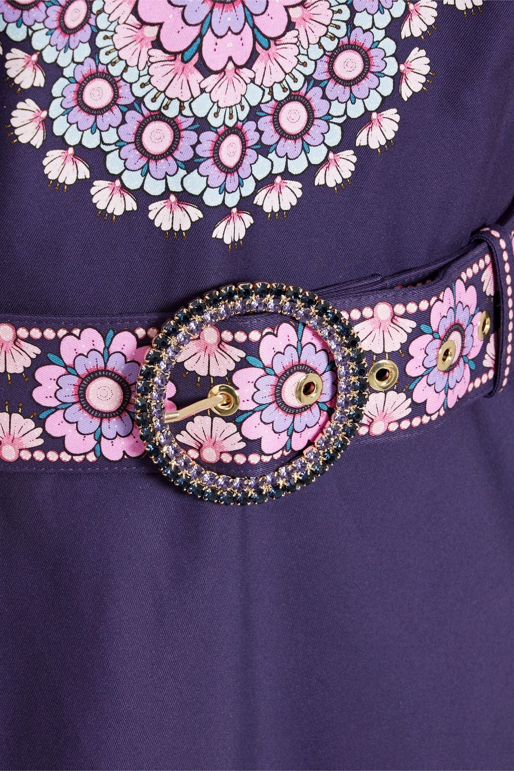 ZIMMERMANN Minikleid aus Popeline aus einer Baumwoll-Seidenmischung mit floralem Print