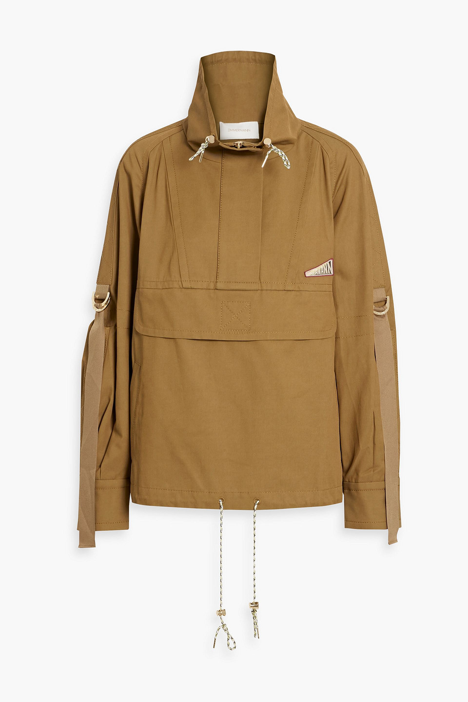 Zimmermann Cotton-blend Twill Jacket In Army Green