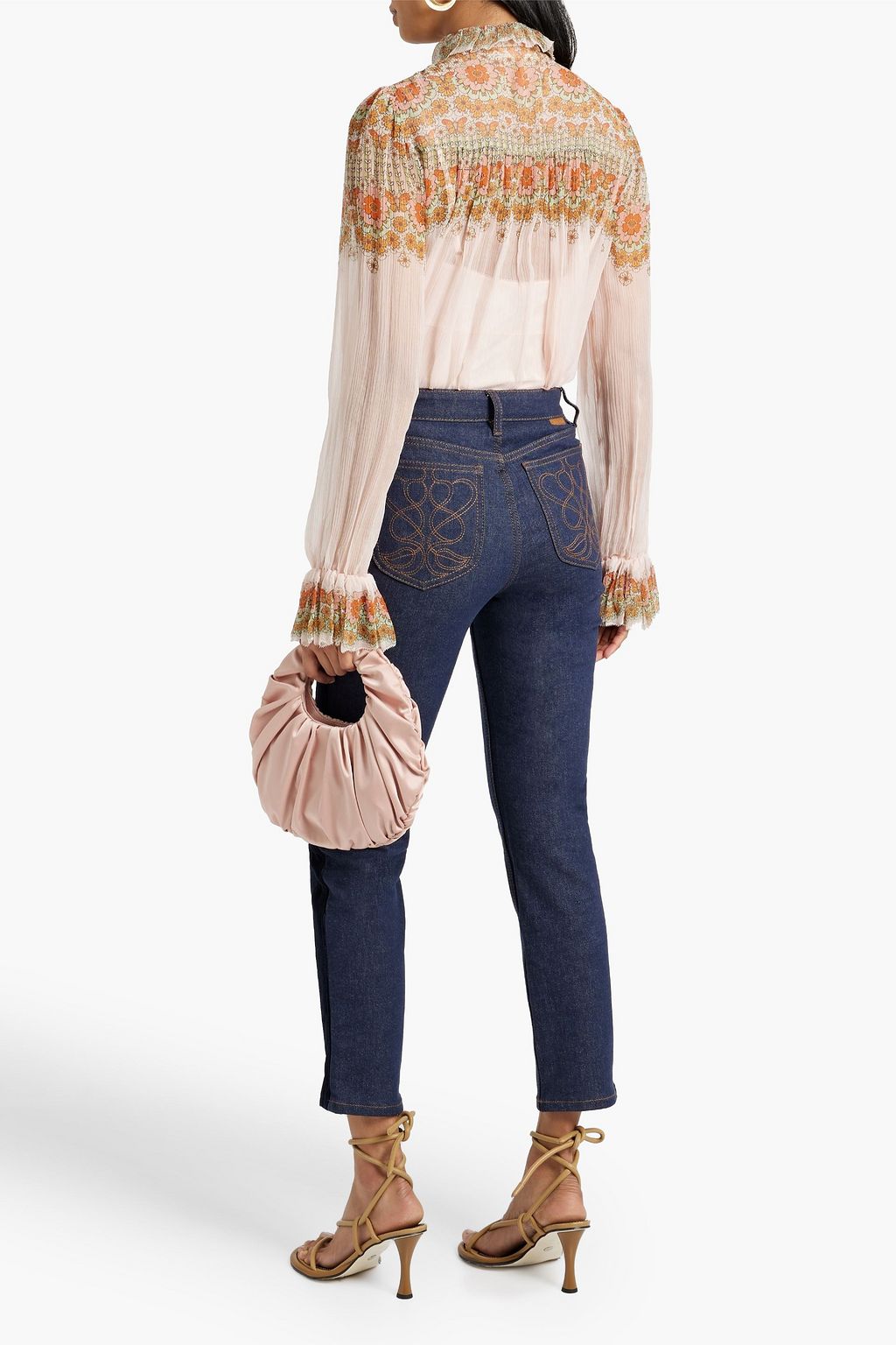 ZIMMERMANN Floral-print silk-georgette blouse