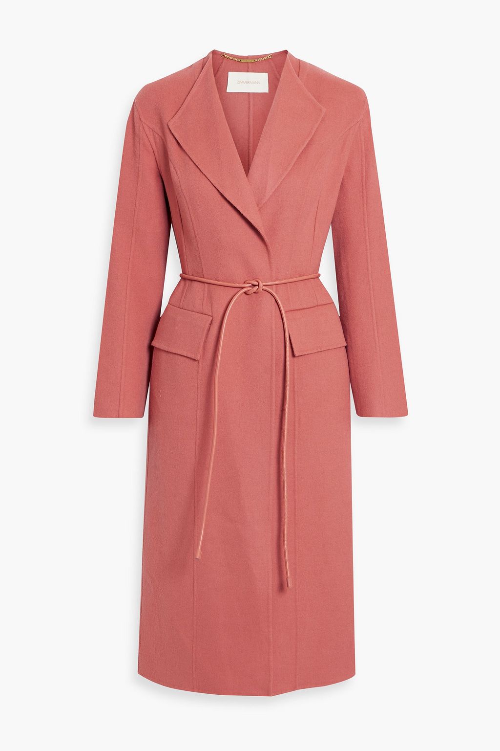 Pink felt best sale coat