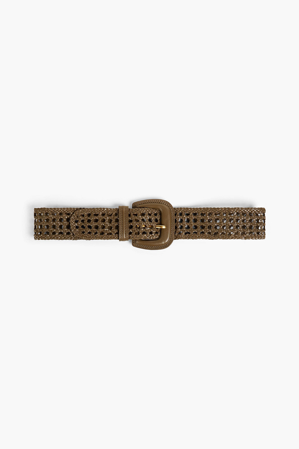 Zimmermann Leather Belt In Army Green