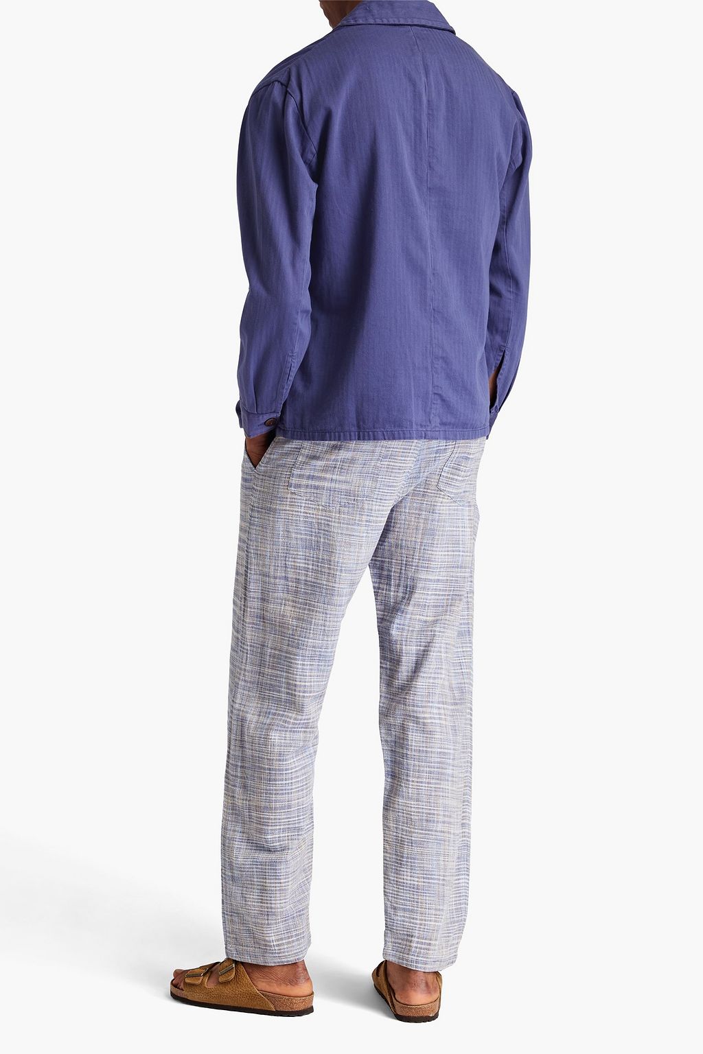 SMR DAYS Jumeirah checked cotton-canvas pants