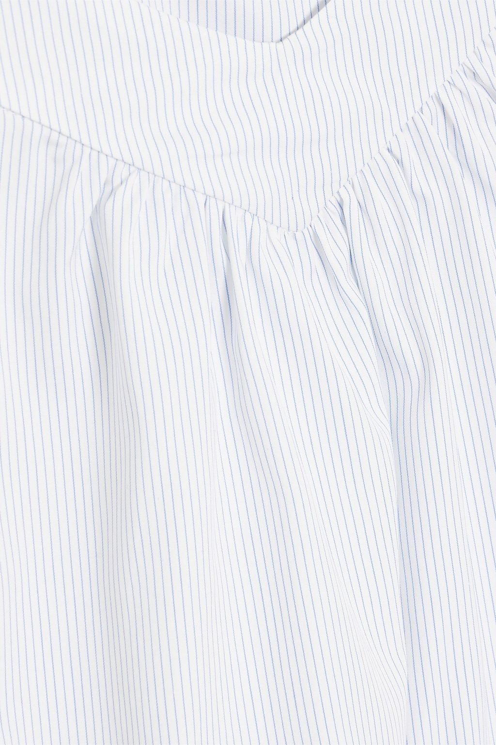 IRIS & INK Zofia pinstriped organic cotton-poplin camisole