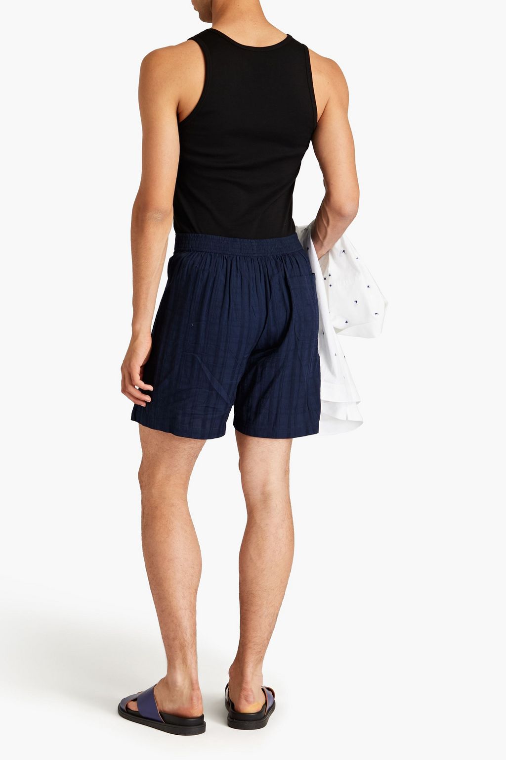 SMR DAYS Vathi checked cotton-twill shorts